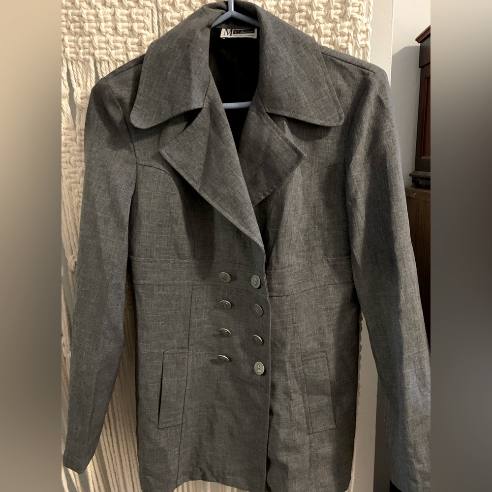 90s Grey Suit Jacket